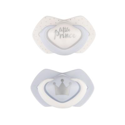 Canpol babies Royal Baby Light Touch Little Prince 0-6m Smoczek dla dzieci 2 szt