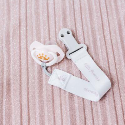 Canpol babies Royal Baby Soother Clip With Ribbon Little Princess Łańcuszek do smoczka dla dzieci 1 szt