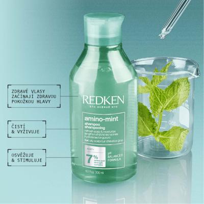 Redken Amino-Mint Shampoo Szampon do włosów dla kobiet 300 ml