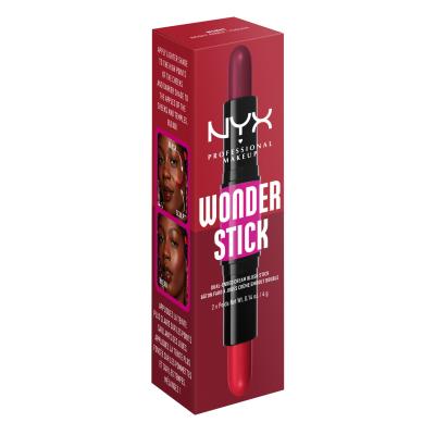 NYX Professional Makeup Wonder Stick Blush Róż dla kobiet 8 g Odcień 05 Bright Amber And Fuchsia