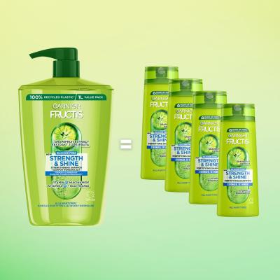 Garnier Fructis Strength &amp; Shine Fortifying Shampoo Szampon do włosów dla kobiet 1000 ml