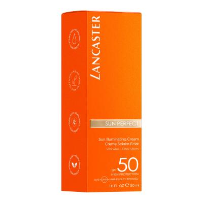 Lancaster Sun Perfect Sun Illuminating Cream SPF50 Preparat do opalania twarzy dla kobiet 50 ml