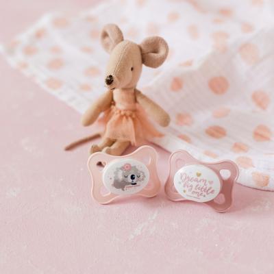 Canpol babies Sleepy Koala Mini Soother Pink 0-2m Smoczek dla dzieci 2 szt