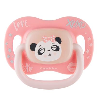 Canpol babies Exotic Animals Silicone Soother Panda 18m+ Smoczek dla dzieci 1 szt