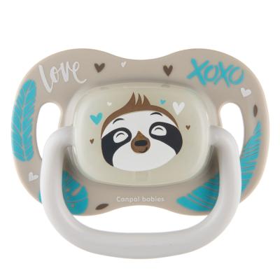 Canpol babies Exotic Animals Silicone Soother Sloth 18m+ Smoczek dla dzieci 1 szt