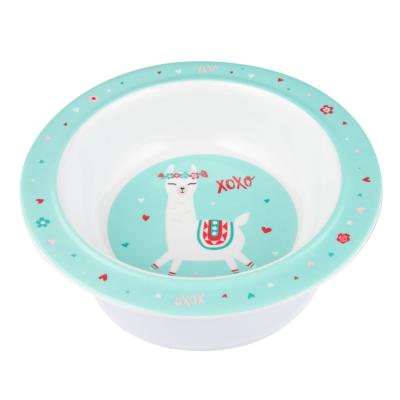 Canpol babies Exotic Animals Melamine Bowl With Suction Ring Turquoise Naczynia dla dzieci 270 ml