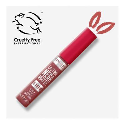 Rimmel London Lasting Mega Matte Liquid Lip Colour Pomadka dla kobiet 7,4 ml Odcień Rose &amp; Shine