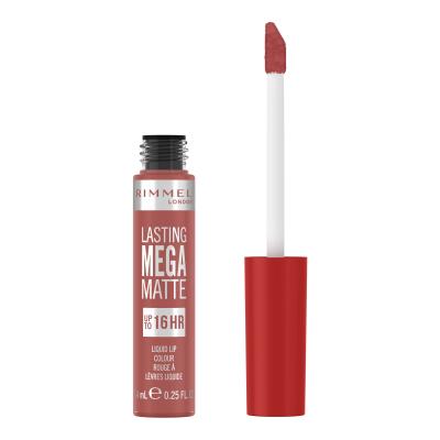 Rimmel London Lasting Mega Matte Liquid Lip Colour Pomadka dla kobiet 7,4 ml Odcień Pink Blink