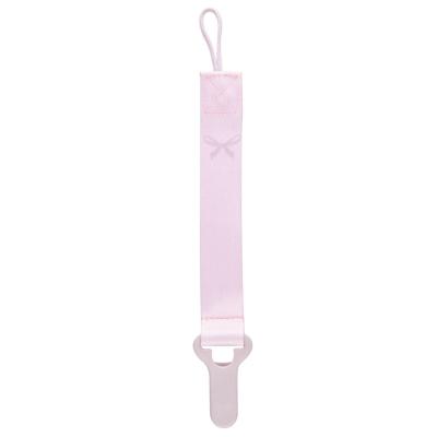 LOVI Baby Shower Soother Clip With Ribbon Girl Łańcuszek do smoczka dla dzieci 1 szt