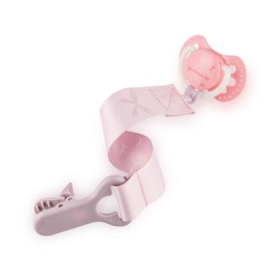 LOVI Baby Shower Soother Clip With Ribbon Girl Łańcuszek do smoczka dla dzieci 1 szt