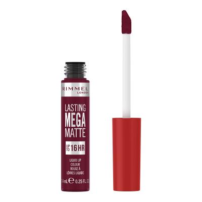 Rimmel London Lasting Mega Matte Liquid Lip Colour Pomadka dla kobiet 7,4 ml Odcień Plum This Show