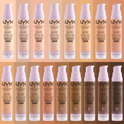 NYX Professional Makeup Bare With Me Serum Concealer Korektor dla kobiet 9,6 ml Odcień 5.5 Medium Golden