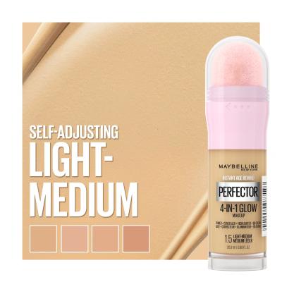 Maybelline Instant Anti-Age Perfector 4-In-1 Glow Podkład dla kobiet 20 ml Odcień 1.5 Light Medium