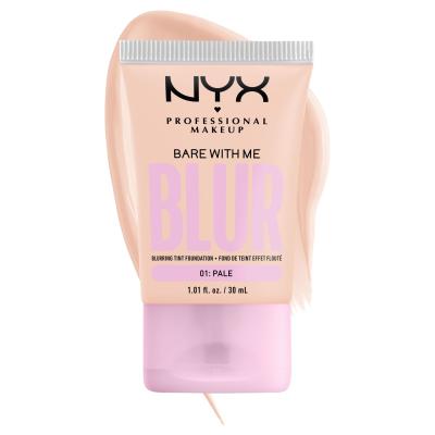 NYX Professional Makeup Bare With Me Blur Tint Foundation Podkład dla kobiet 30 ml Odcień 01 Pale