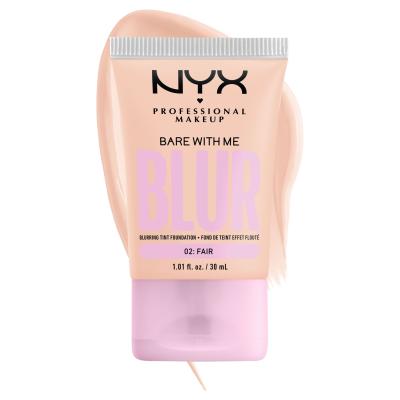 NYX Professional Makeup Bare With Me Blur Tint Foundation Podkład dla kobiet 30 ml Odcień 02 Fair