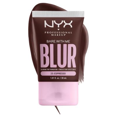 NYX Professional Makeup Bare With Me Blur Tint Foundation Podkład dla kobiet 30 ml Odcień 23 Espresso