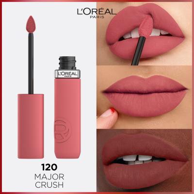 L&#039;Oréal Paris Infaillible Matte Resistance Lipstick Pomadka dla kobiet 5 ml Odcień 120 Major Crush