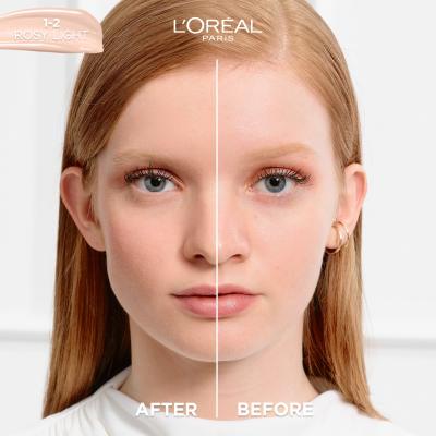 L&#039;Oréal Paris True Match Nude Plumping Tinted Serum Podkład dla kobiet 30 ml Odcień 1-2 Rosy Light