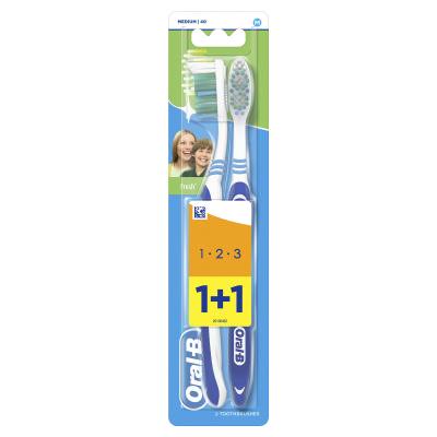 Oral-B 1-2-3 Fresh Medium Szczoteczka do zębów Zestaw