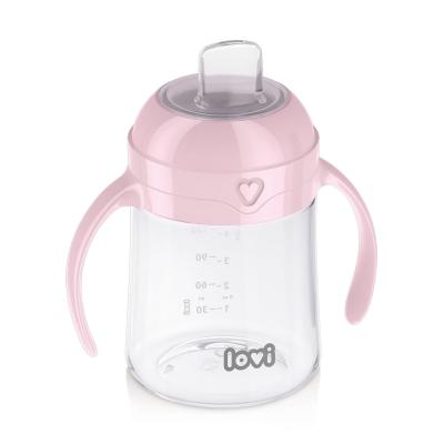 LOVI First Cup With Spout Pink 6m+ Kubek dla dzieci 150 ml