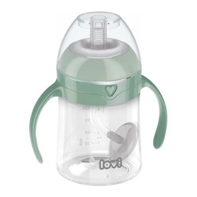 LOVI First Cup With Weighted Straw Green 6m+ Kubek dla dzieci 150 ml