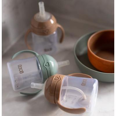 LOVI First Cup With Weighted Straw Brown 6m+ Kubek dla dzieci 150 ml