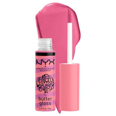 NYX Professional Makeup Butter Gloss Candy Swirl Błyszczyk do ust dla kobiet 8 ml Odcień 02 Sprinkle