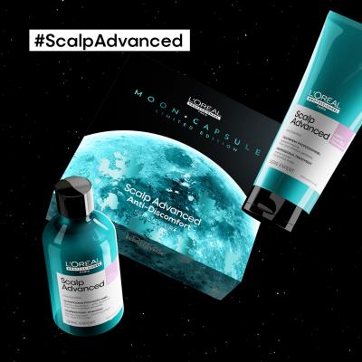 L&#039;Oréal Professionnel Scalp Advanced Moon Capsule Limited Edition Zestaw szampon Scalp Advanced Professional Shampoo 300 ml + szampon Scalp Advanced Professional Treatment 200 ml