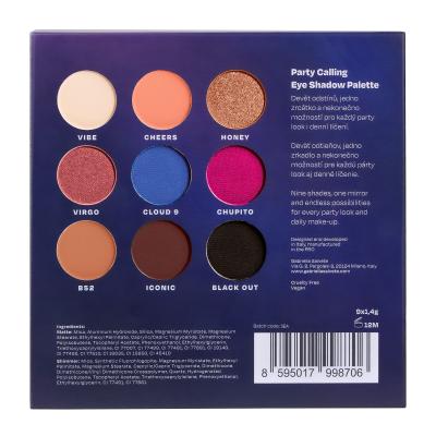 Gabriella Salvete Party Calling Eyeshadow Palette Cienie do powiek dla kobiet 12,6 g