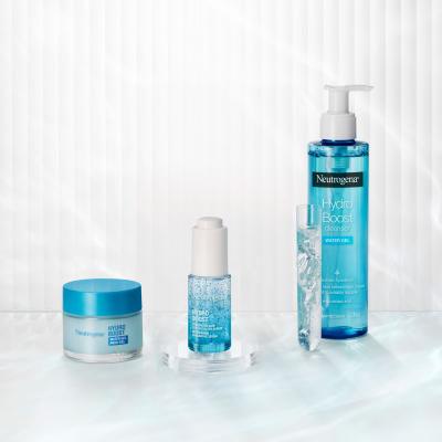 Neutrogena Hydro Boost Gift Set Zestaw nawilżający żel do twarzy Hydro Boost Water Gel 50 ml + serum do twarzy Hydro Boost Hyaluronic Acid Concentrated Serum 15 ml + żel oczyszczający Hydro Boost Water Gel Cleanser 200 ml