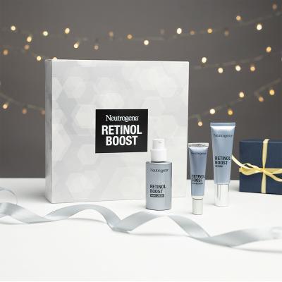 Neutrogena Retinol Boost Zestaw krem do twarzy na noc Retinol Boost Night Cream 50 ml + serum do twarzy na dzień Retinol Boost Serum 30 ml + krem pod oczy Retinol Boost Eye Cream 15 ml