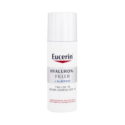 Eucerin Hyaluron-Filler + 3x Effect Day SPF15 Krem do twarzy na dzień dla kobiet 50 ml Uszkodzone pudełko