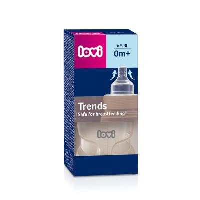 LOVI Trends Bottle 0m+ Beige Butelki dla niemowląt dla dzieci 120 ml