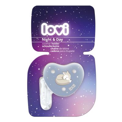 LOVI Night &amp; Day Soother Holder Boy Łańcuszek do smoczka dla dzieci 1 szt