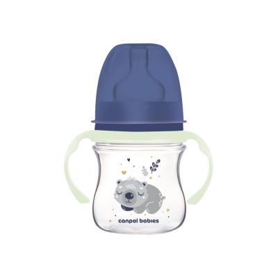 Canpol babies Sleepy Koala Easy Start Anti-Colic Bottle Blue 0m+ Butelki dla niemowląt dla dzieci 120 ml