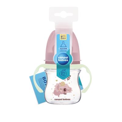 Canpol babies Sleepy Koala Easy Start Anti-Colic Bottle Pink 0m+ Butelki dla niemowląt dla dzieci 120 ml