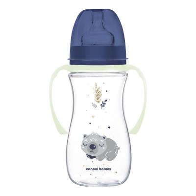 Canpol babies Sleepy Koala Easy Start Anti-Colic Bottle Blue 12m+ Butelki dla niemowląt dla dzieci 300 ml