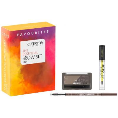 Catrice The Essential Brow Set Zestaw kredka do brwi Eye Brow Stylist 1,6 g 020 Date With Ash-Ton + puder do brwi Brow Powder Waterproof 4 g 010 Ash Blond + żel do brwi Super Glue Brow Styling Gel 4 ml 010 Ultra Hold