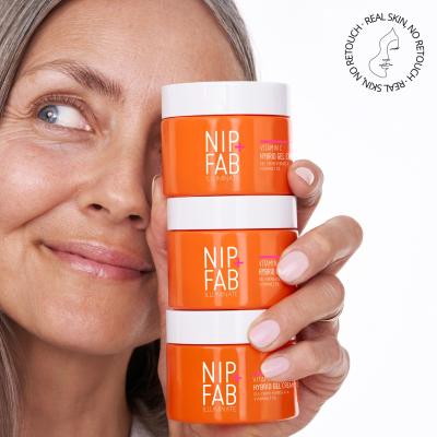 NIP+FAB Illuminate Vitamin C Fix Hybrid Gel Cream 5% Krem do twarzy na dzień dla kobiet 50 ml