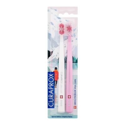 Curaprox 5460 Ultra Soft Duo Winter Pink Edition Szczoteczka do zębów Zestaw