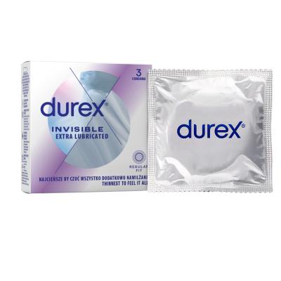 Durex Invisible Extra Lubricated Prezerwatywy dla mężczyzn Zestaw