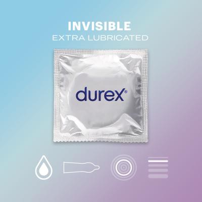 Durex Invisible Extra Lubricated Prezerwatywy dla mężczyzn Zestaw