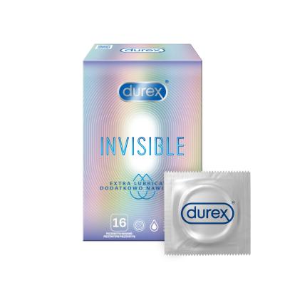 Durex Invisible Extra Lubricated Prezerwatywy dla mężczyzn Zestaw