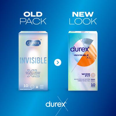 Durex Invisible XL Prezerwatywy dla mężczyzn Zestaw