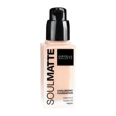 Gabriella Salvete Soulmatte Hyaluronic Foundation Podkład dla kobiet 30 ml Odcień 01C Porcelain Cold