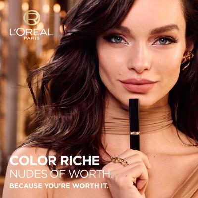 L&#039;Oréal Paris Color Riche Intense Volume Matte Nudes of Worth Pomadka dla kobiet 1,8 g Odcień 520 Le Nude Defiant