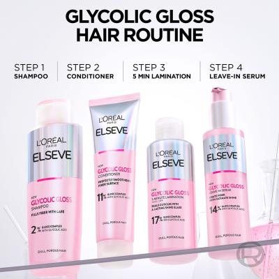 L&#039;Oréal Paris Elseve Glycolic Gloss Shampoo Szampon do włosów dla kobiet 200 ml