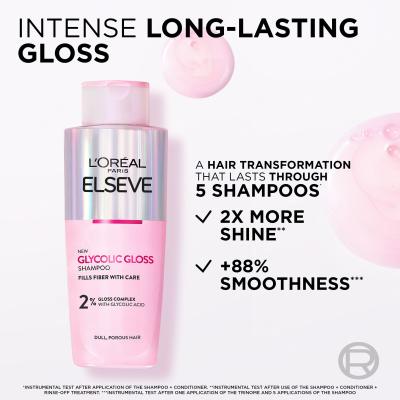 L&#039;Oréal Paris Elseve Glycolic Gloss Shampoo Szampon do włosów dla kobiet 200 ml