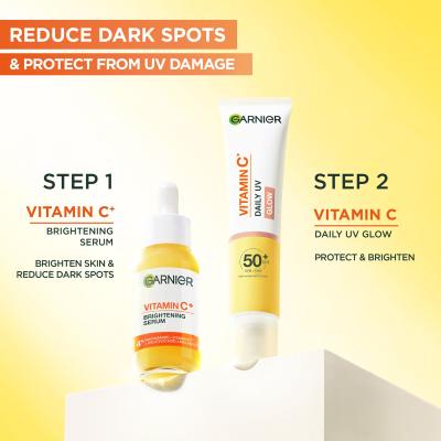 Garnier Skin Naturals Vitamin C Daily UV Glow SPF50+ Krem do twarzy na dzień dla kobiet 40 ml