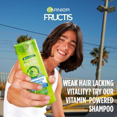 Garnier Fructis Strength &amp; Shine Fortifying Shampoo Szampon do włosów dla kobiet 250 ml